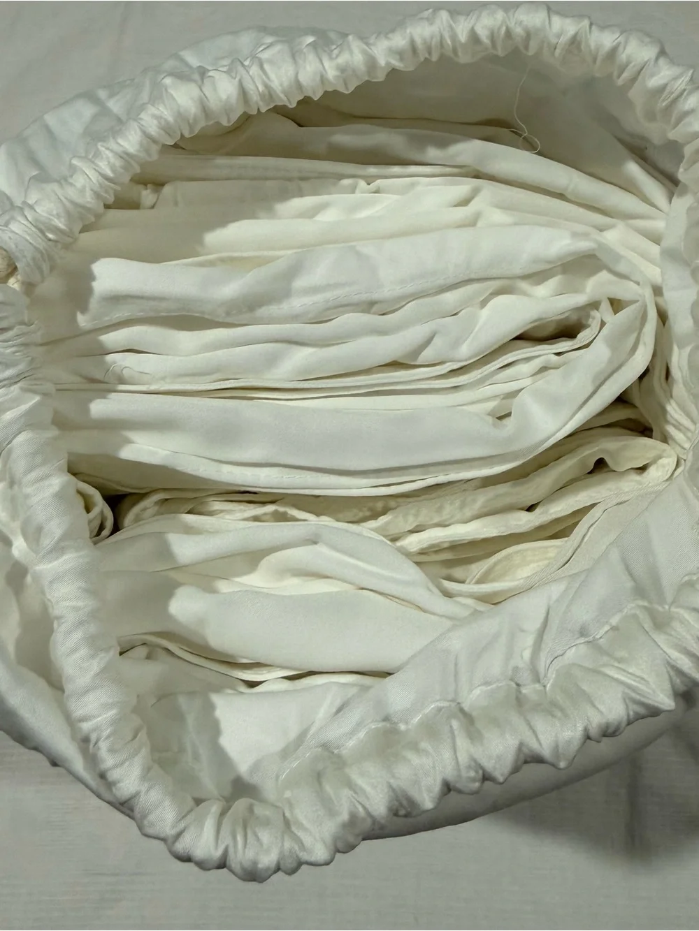 New Quince Bamboo Duvet Cover Set King/CalKing - White Ivory MSRP $154
